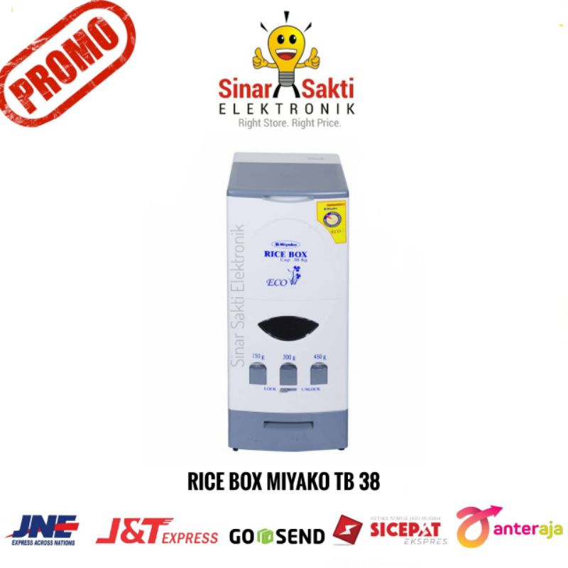 Rice Box Miyako TB 38 Tempat Beras Tong Beras Miyako 38 KG 38KG Malang