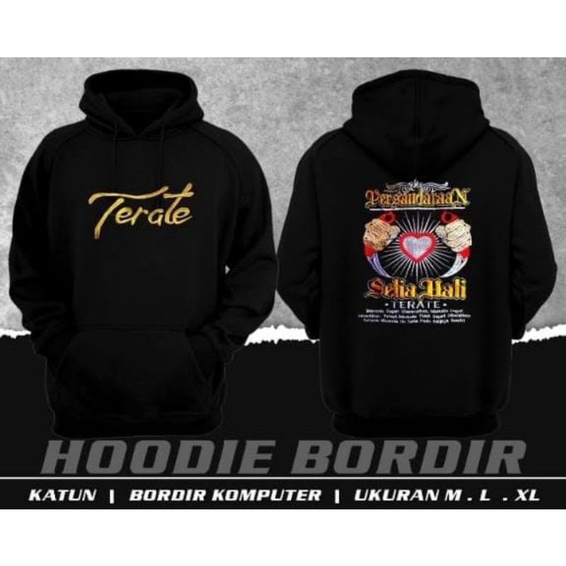 Sweater hodie blusuk bordir setia hati terate