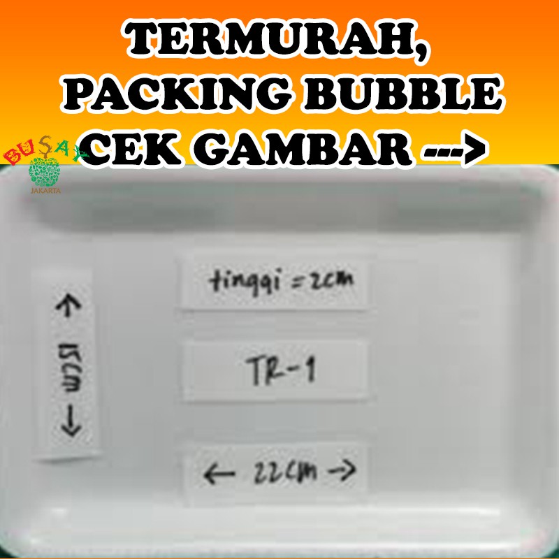 

STYROFOAM ALAS BUAH DAGING SAYURAN UKURAN TR-1 LEBIH BESAR DARI TR-2