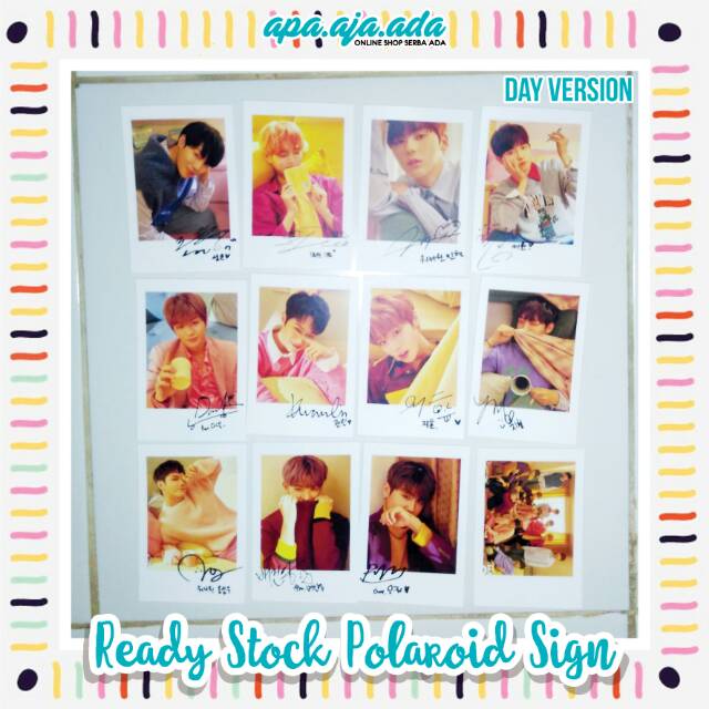 READY STOCK POLAROID SIGN WANNA ONE