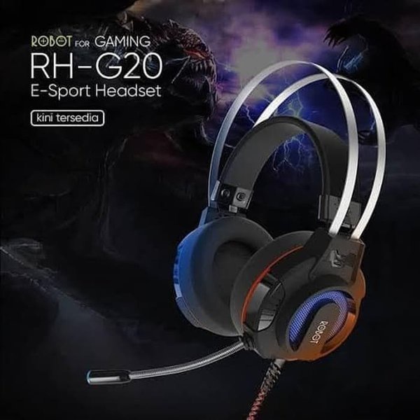 HEADSET HEADPHONE ROBOT RH-G20 GAMING