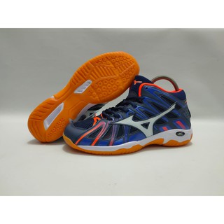  Sepatu  Voli Mizuno  Wave Tornado X2 Warna Navy Orange 