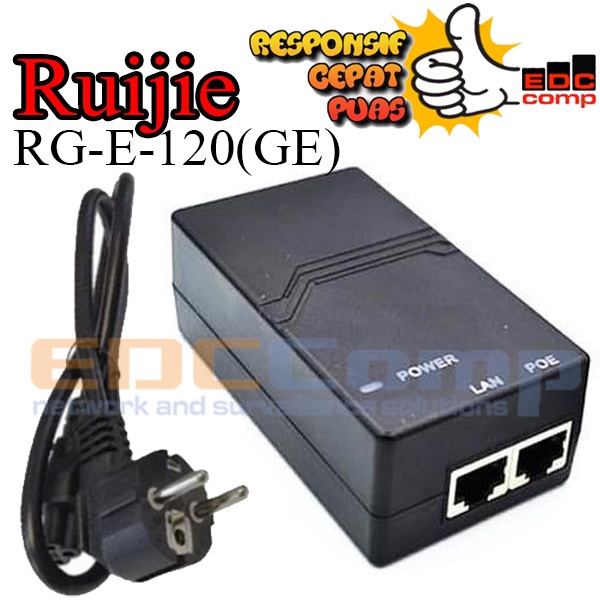Ruijie RG-E-120(GE) PoE Adapter Gigabit PoE Injector