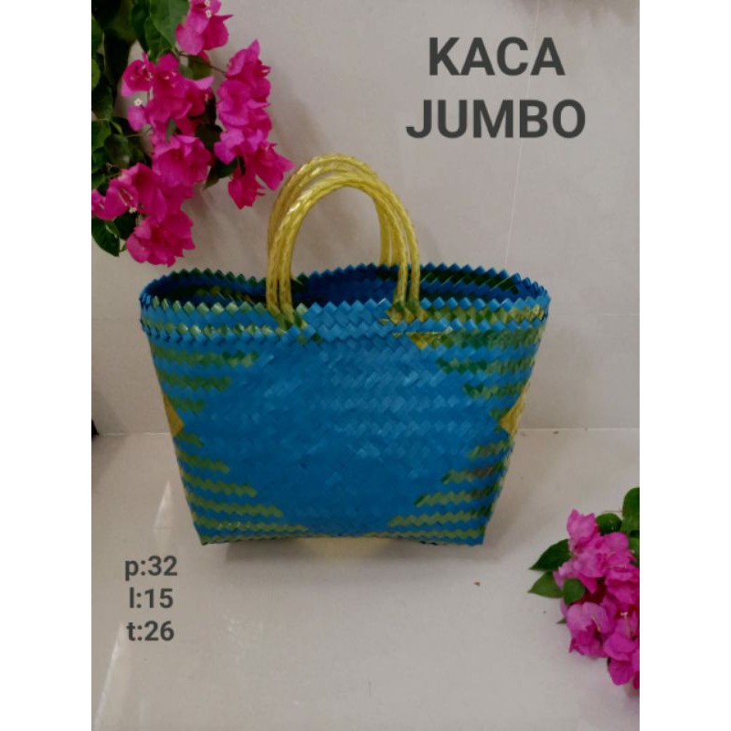 Tas anyaman lurik Stock Ready