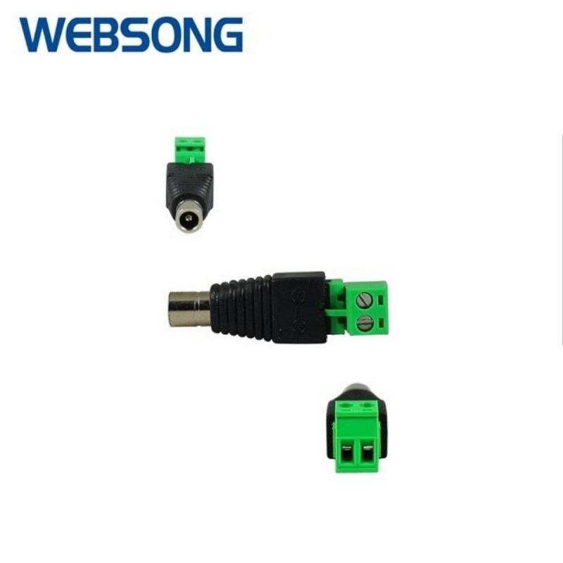 Connector DC5.5x2.5 Female to Crimping Head L Shape Websong