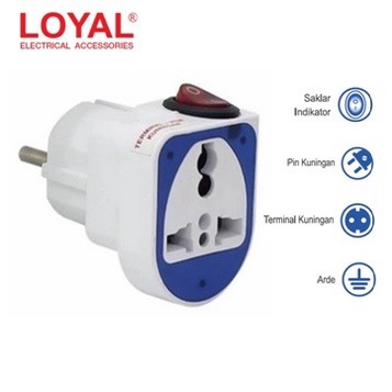 Over Sterker Universal / Saklar On Off Loyal / Terminal+Pin Kuningan / Adaptor Serbaguna