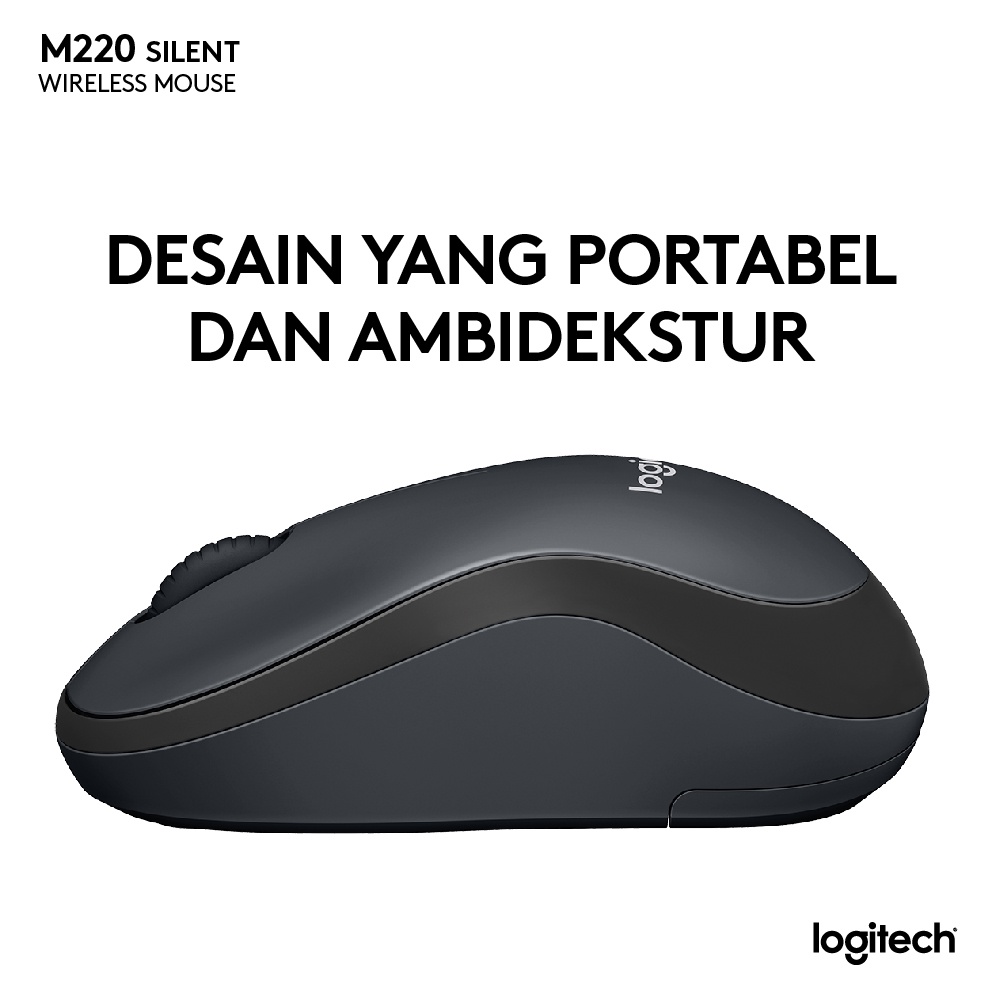 Logitech M220 Mouse Wireless Silent Click Image 2