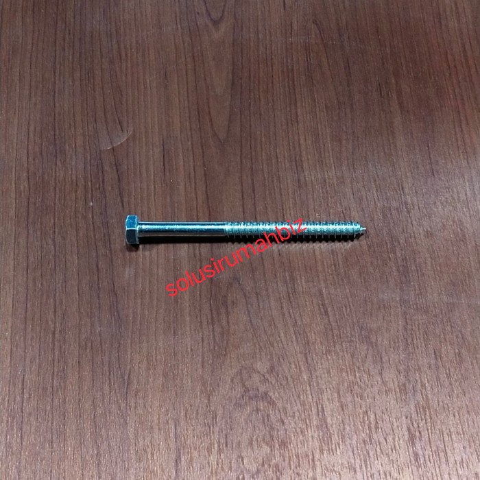 sekrup kunci hexagonal besar 3/16&quot; 5mm an panjang 4&quot; 100mm 4 in skrup