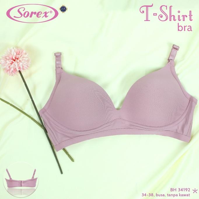 Sorex T-shirt Bra Busa Tanpa Kawat Kait 3 Setara Cup B BH Harian 34192