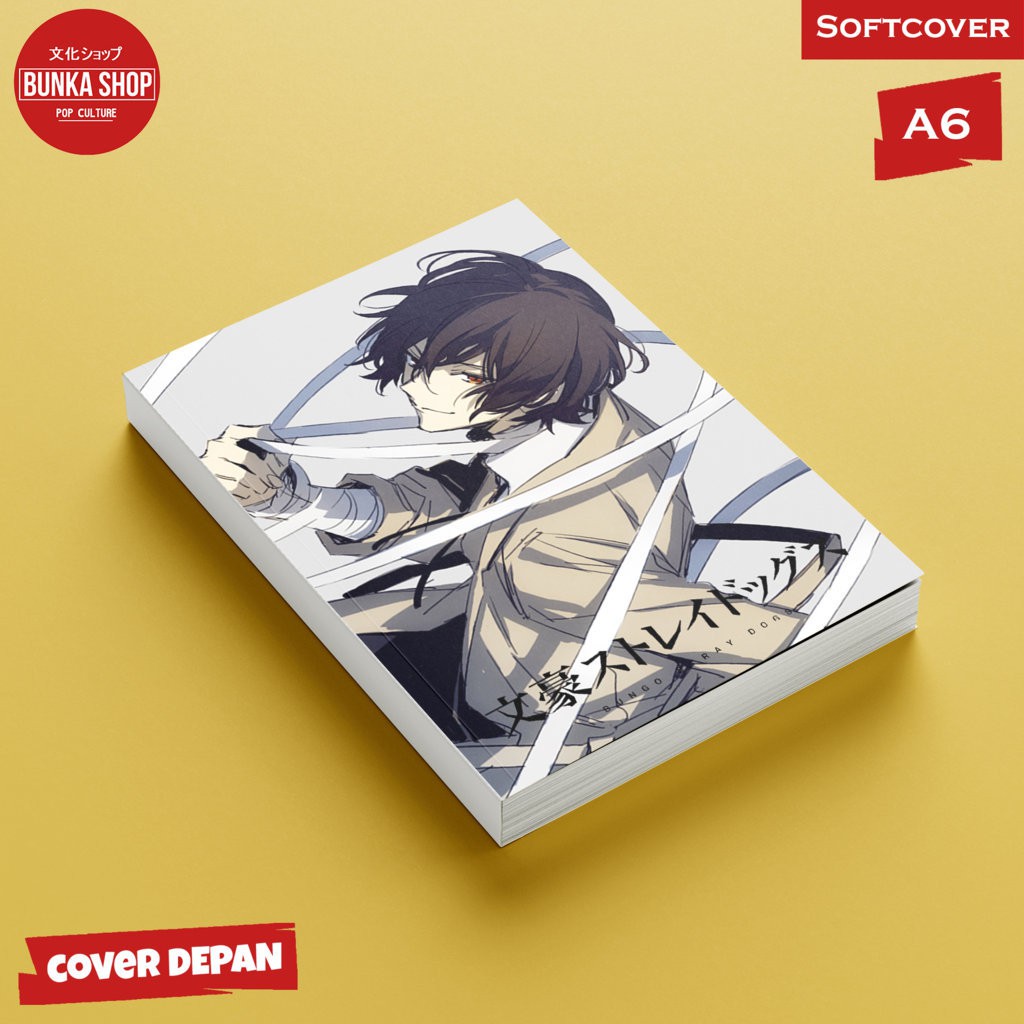 

Pocket Note Anime Bungou Stray Dogs Dazai Osamu Softcover A6 Buku Tulis Catatan Murah