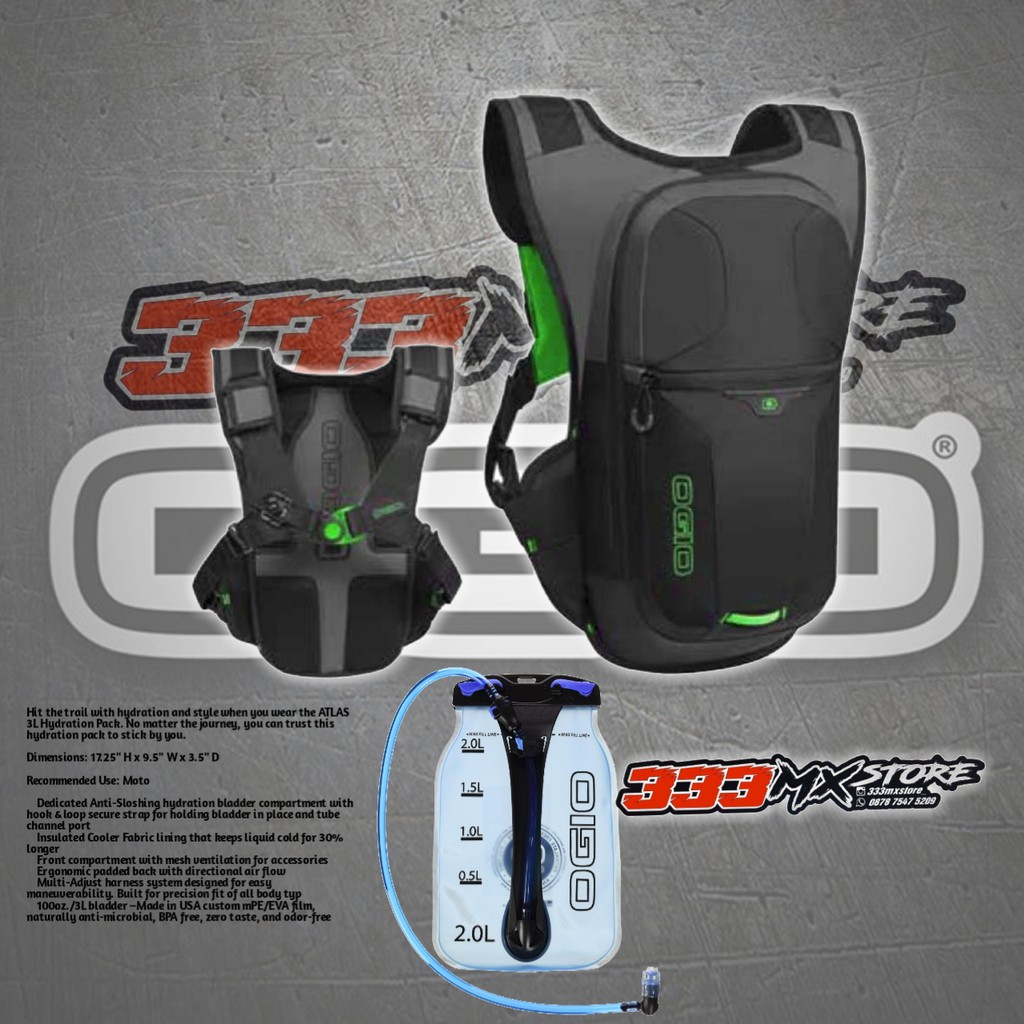 HYDRO BAG OGIO ATLAS.HYDROBAG OGIO.TAS HYDRO OGIO.TAS TRAIL.TAS ENDURO