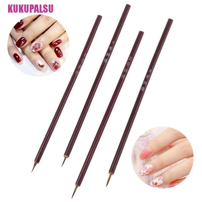 (Full) Kuas Nail Art Gagang Bambu