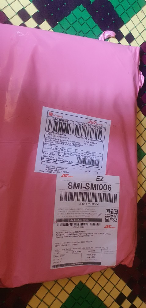 (bisa Cod) Hem Kemeja Batik Pria Slim Fit Modern Mewah Kualitas