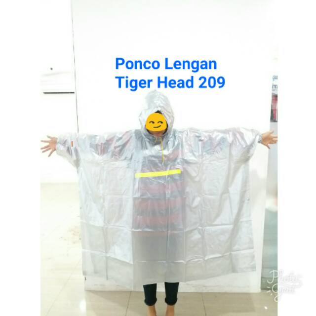 JAS HUJAN PONCO BIG TOP TANGAN MERK TIGER HEAD TYPE 68209