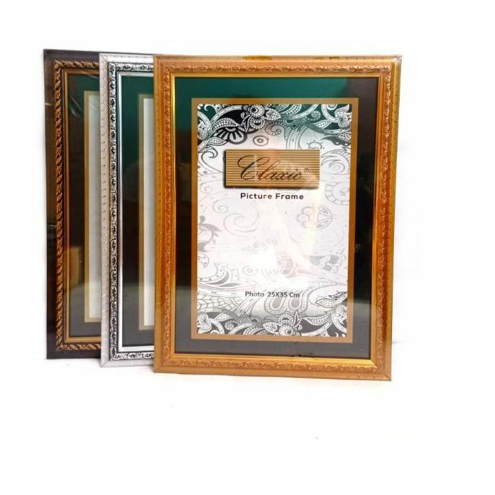 [ TERLARIS ] Bingkai Foto Frame 25x35 Ukir (Bingkai Sertifikat)