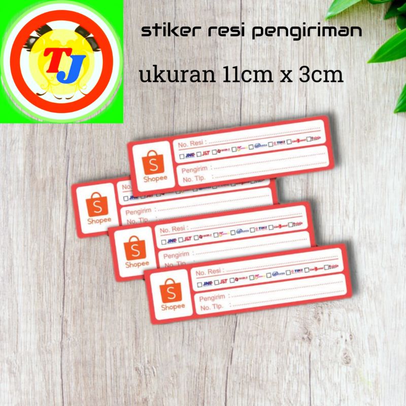 

stiker pengiriman resi 3cm x 11cm