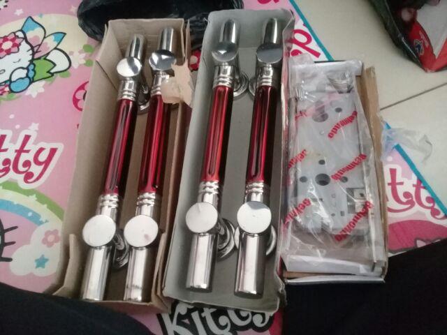 Handle Pintu Stainless 33cm 2set+kunci Berkualitas