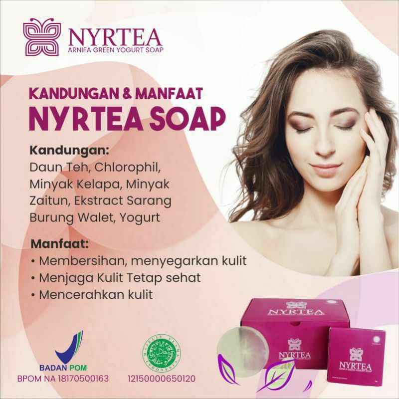 sabun pemutih badan nyrtea+pin member