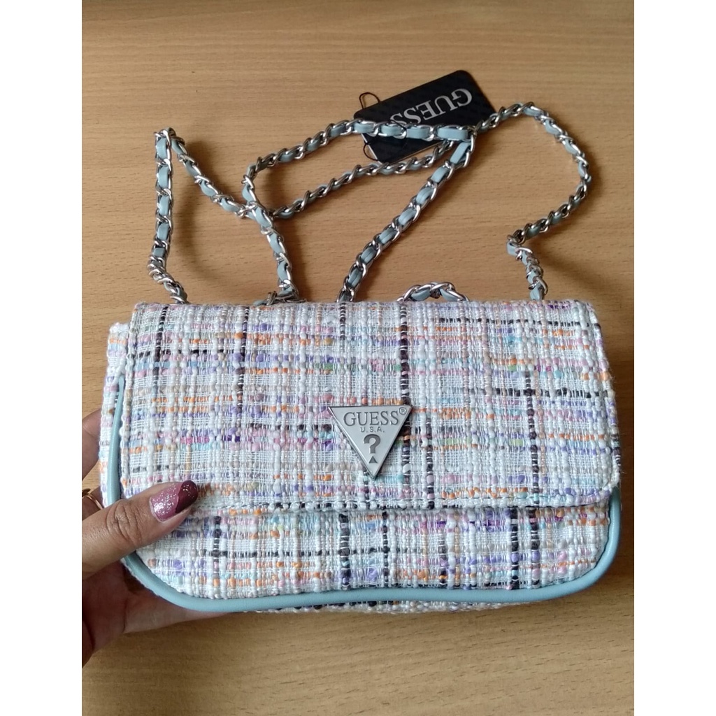 BAG TAS WANITA GUESS BAG TAS MINI TAS IMPORT TAS TAS GUESS TAS RAJUT SLING BAG GUESS TAS RAJUT GUESS HAND BAG TAS BAHU TAS BAHU WANITA TAS BAHUWANITA IMOPRT TAS GUESS TAS GUESS WANITA ORIGINAL TAS HP WANITA TAS SELEMPANG TAS SELEPANG#611860