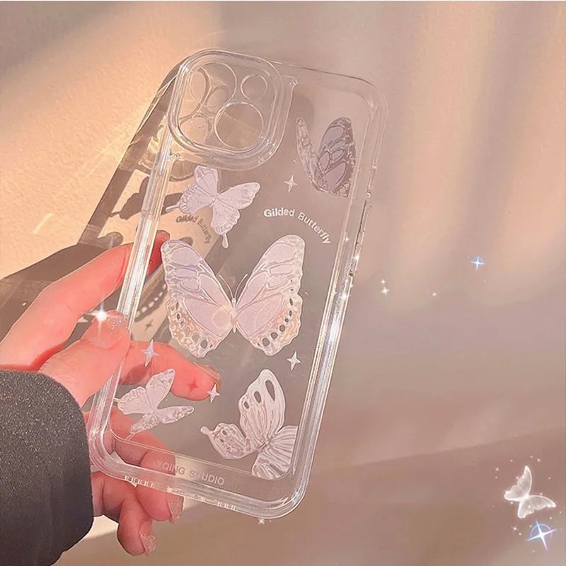 Soft Case TPU Transparan Desain Butterfly Angel Eyes Untuk Realme C35 C31 9i 9pro Plus C21Y C25Y C11 C25 C15 C20 C25s C12 5s 8i 8 C31 C20A 63 C21I 63