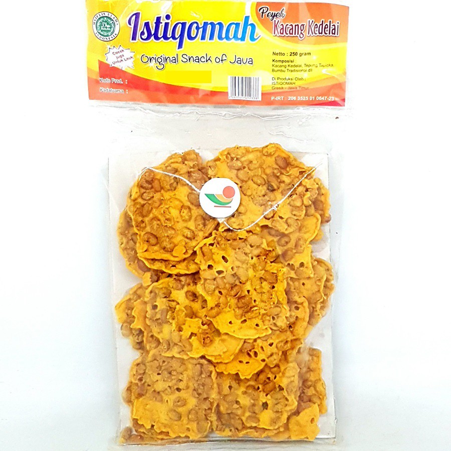 

ISTIQOMAH PEYEK KACANG KEDELE 200gr | KRIPIK REMPEYEK PECEL KEDELAI OKE