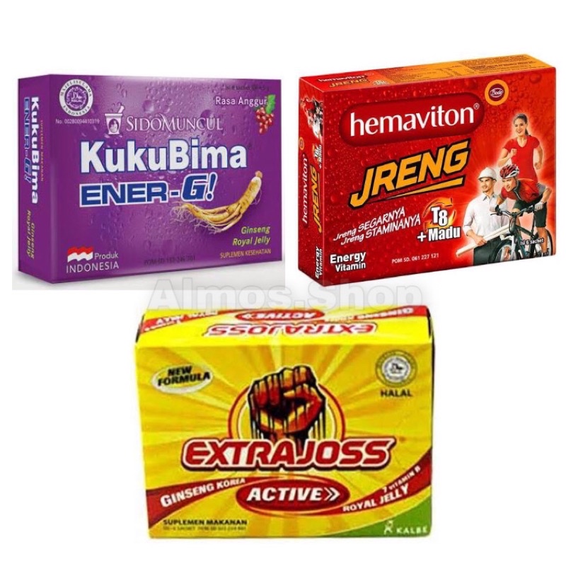 Minuman Ener-G EXTRA JOSS / HEMAVITON JRENG / KUKUBIMA