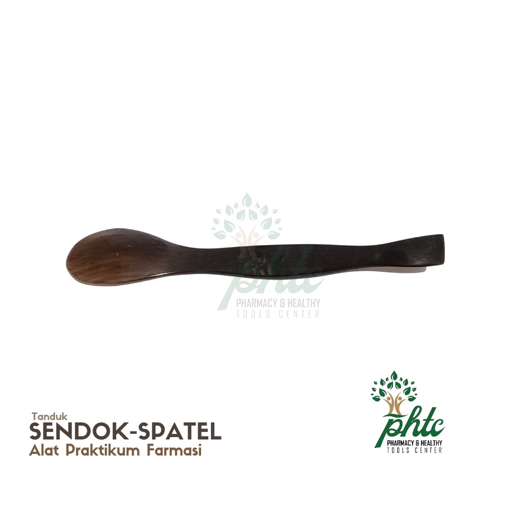 Sendok-Spatel Tanduk l Satu Sisi Sendok - Satu Sisi Pipih