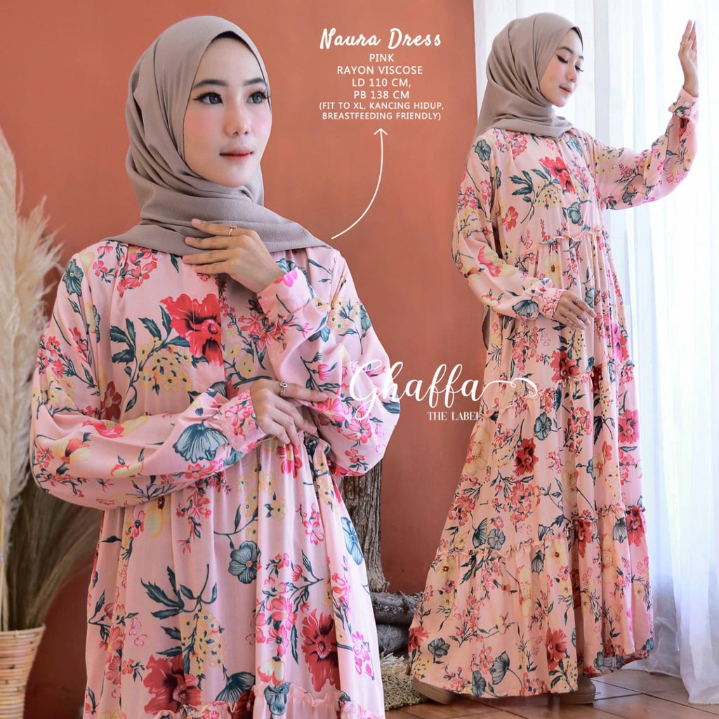 NAURA DRESS GHAFFA THE LABEL / GAMIS FLOWER BANGKOK OUTER / DRESS NAGITA SLAVINA / HOMEDRESS RAYON