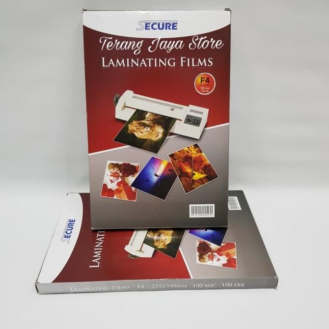 

[BISA COD] Laminating Film Secure F4 100Micron Plastik Laminating Secure F4