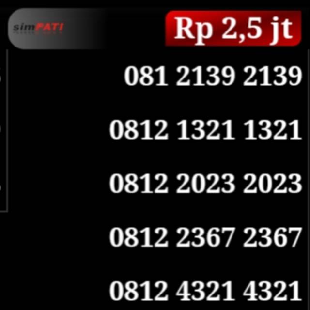 Nomor nomor cantik & hoki