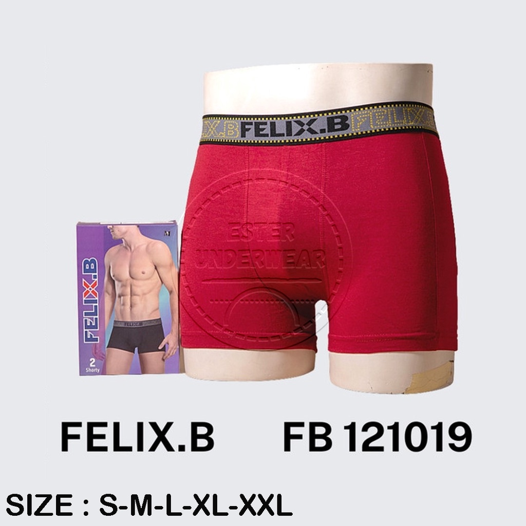 Celana Boxer Pria Felix.B FB 121019 ISI-2 PCS