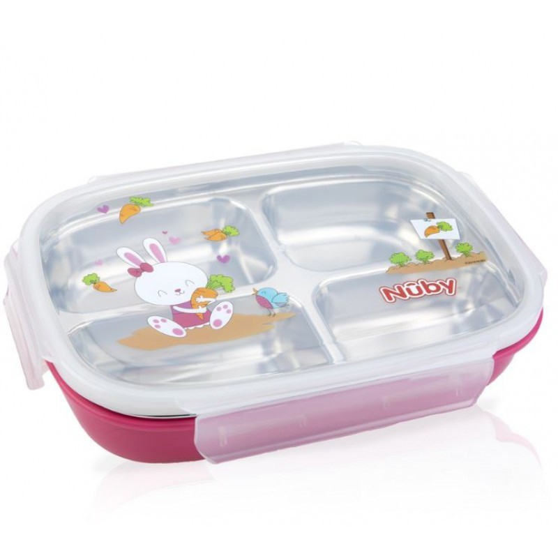 Nuby Insulated Stainless Steel Lunch Box - Tempat Makan Bayi