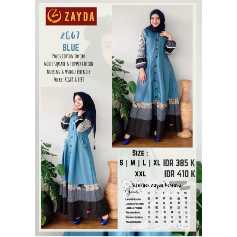 Gamis Zayda ZG 67 ZG 68