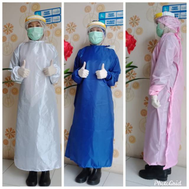 baju surgical gown/baju ok/baju bedah/bahan parasut bisa dicuci