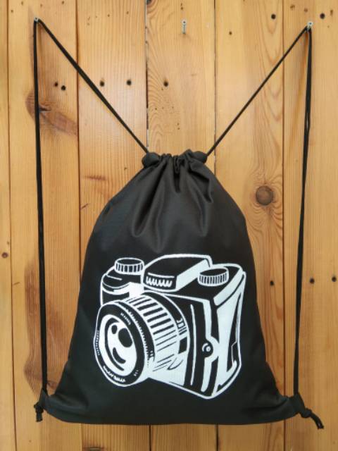 STRINGBAG TAS RANSEL SERUT SABLON | D600 WATERPROOF motif KAMERA