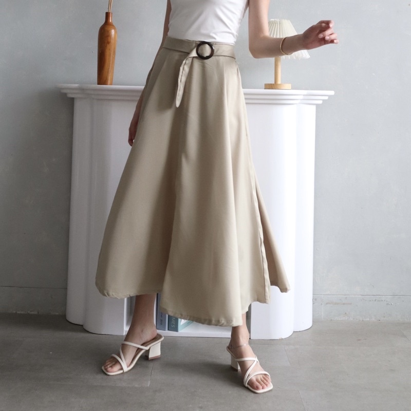 MSMO Juliet Long Skirt Belt / Rok Wanita / Skirt-6