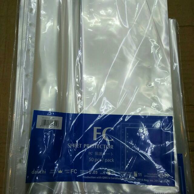 

Sheet protector daiichi ukuran folio/ pp pocket