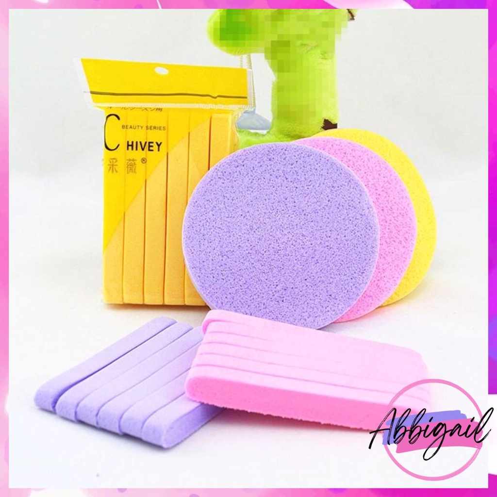 𝘈𝘉𝘎✰ Sponge Kentang Facial / Spons Facial Stick / Spons Cuci Muka / Spons Special Pembersih Muka / Compressed Sponge Facial 1104