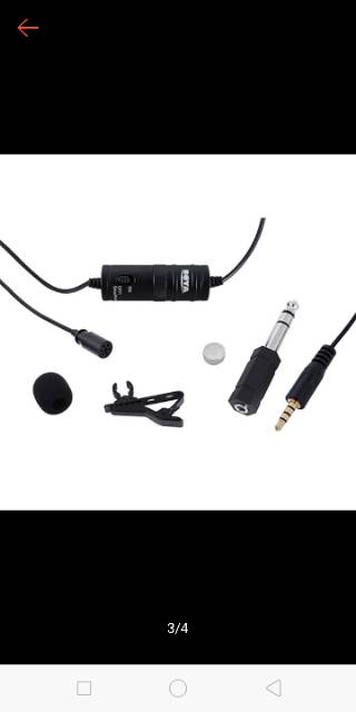 Microphone camera DSLR BOYA BY M-1.mic camera clipon.suara sensitif dan jernih