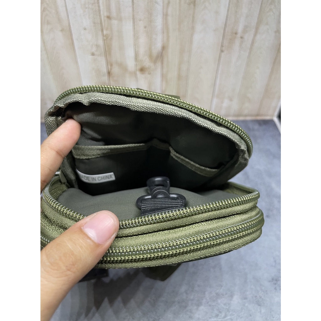 Sarung HP Tactical|Tempat HP Army|Kotak HP Import Silver Knight Loreng -- Marpad