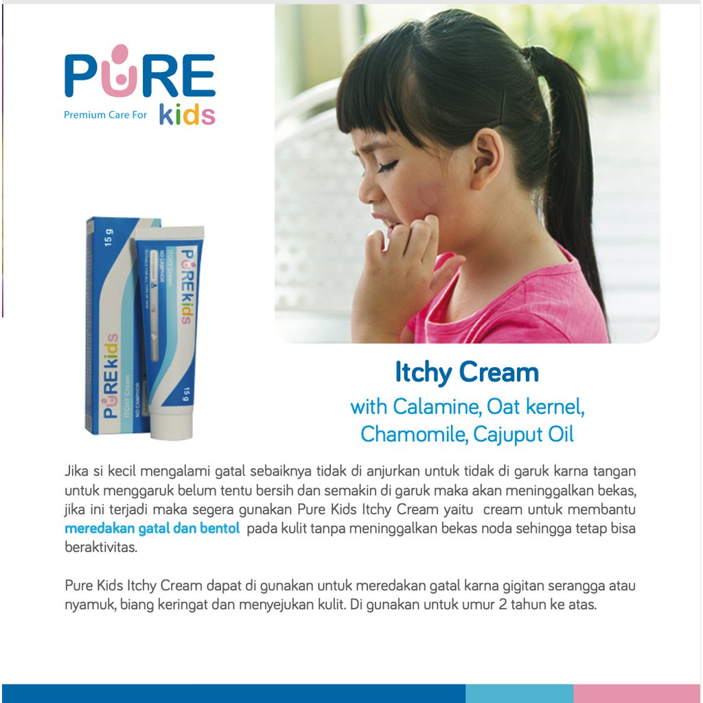 *FRAULEINCO* Pure Kids Itchy Cream - Lotion Anti Gatal Kulit Anak 15gr