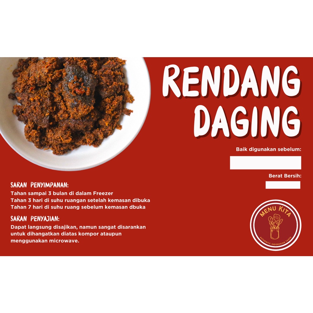 

RENDANG PADANG ASLI! PREMIUM QUALITY! HALA!!!