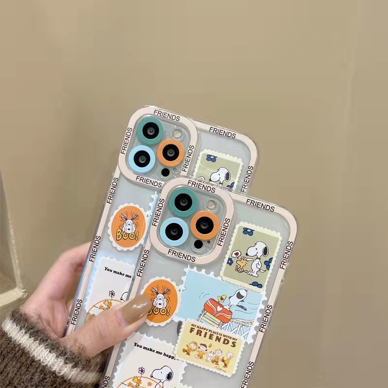 Soft case Tpu Transparan Motif Kartun Untuk iPhone 13 13pro 13prm 11 7Plus 8Plus Xr XS 13 12pro Max