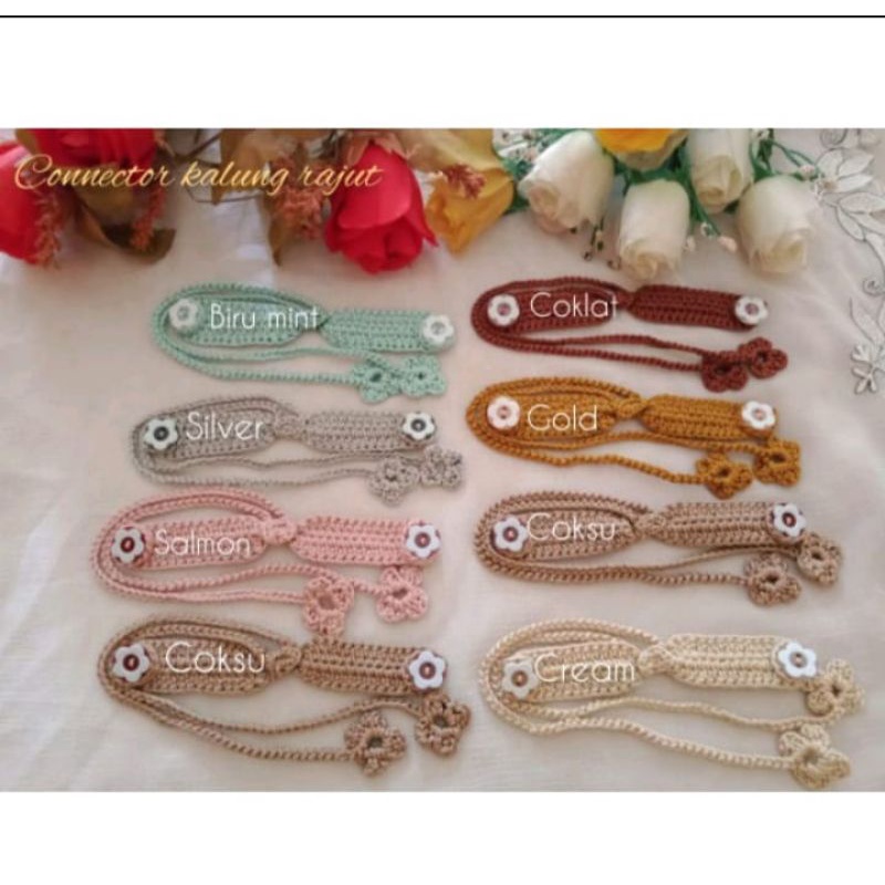 konektor masker/konektor hijab kalung/konektor rajut murah