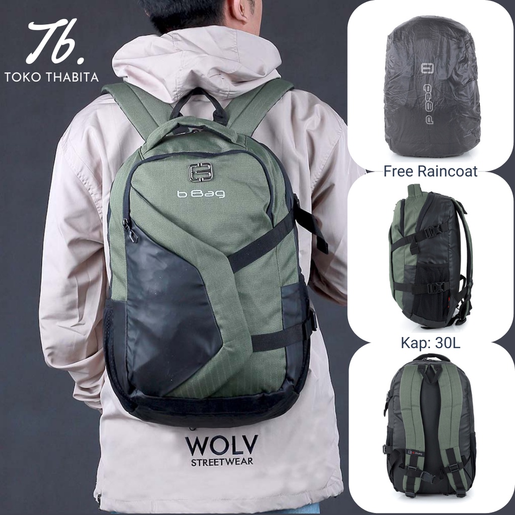 Backpack Pria Wanita B Bag Ripstop Bimo Tas Punggung Daypack Ransel Semi Carier 30 Liter