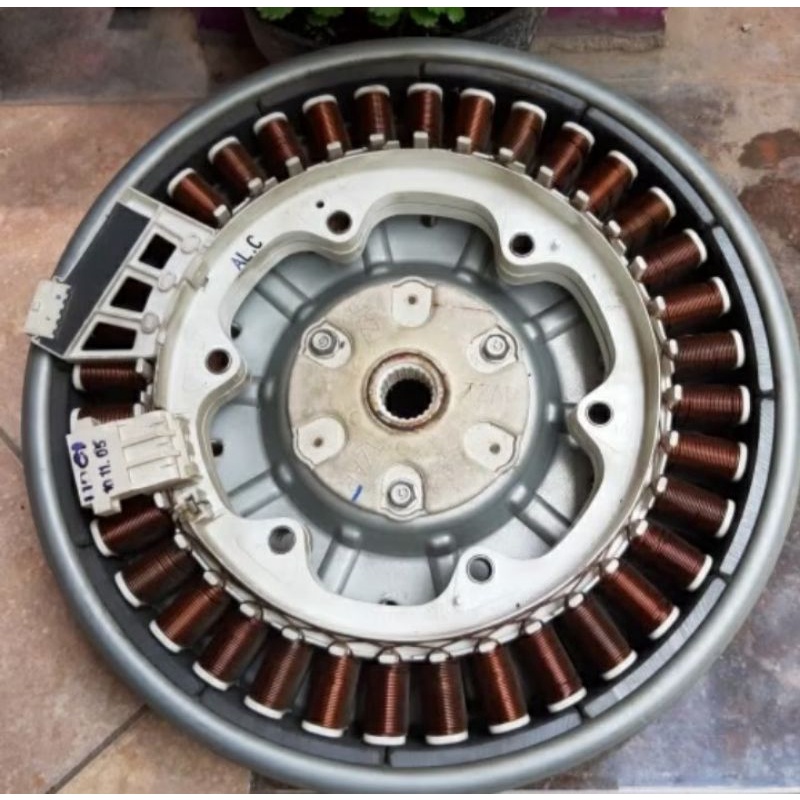 Motor Direct Pluss Rotor Magnet Ex Mesin Cuci