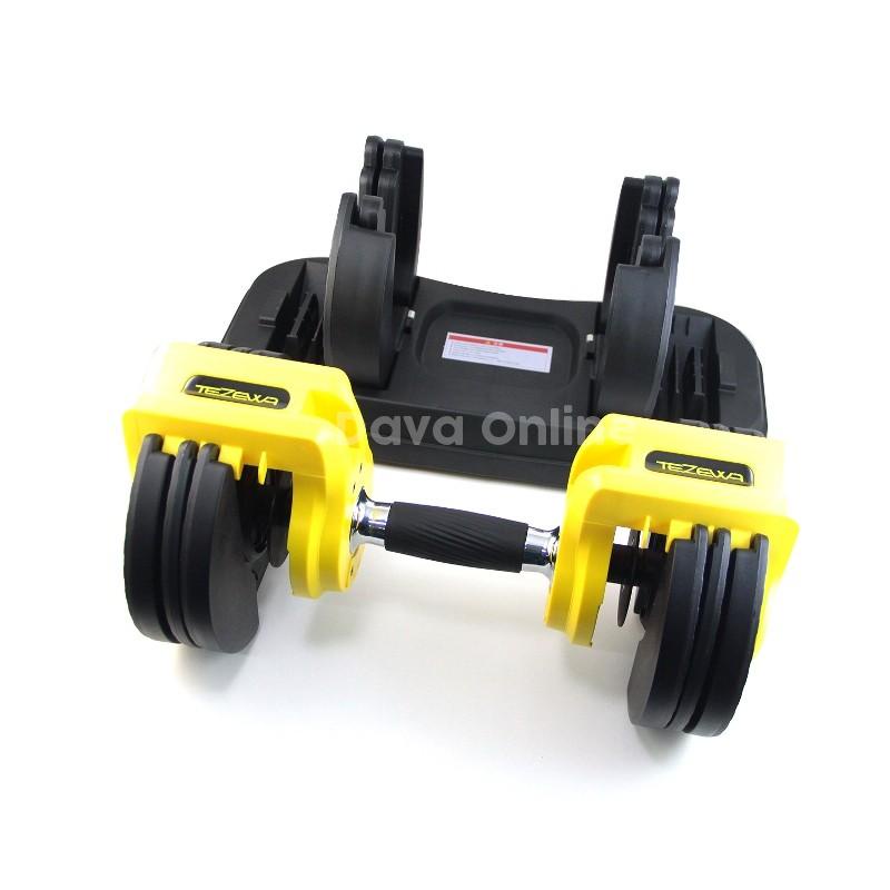 TEZEWA ADJUSTABLE DUMBBELL MURAH UKURAN 33 LB 13,5 KG TYPE F215 / BISA BAYAR DI TEMPAT DUMBBELL TEZEWA UKURAN 13.5 KG - TEKNO KITA