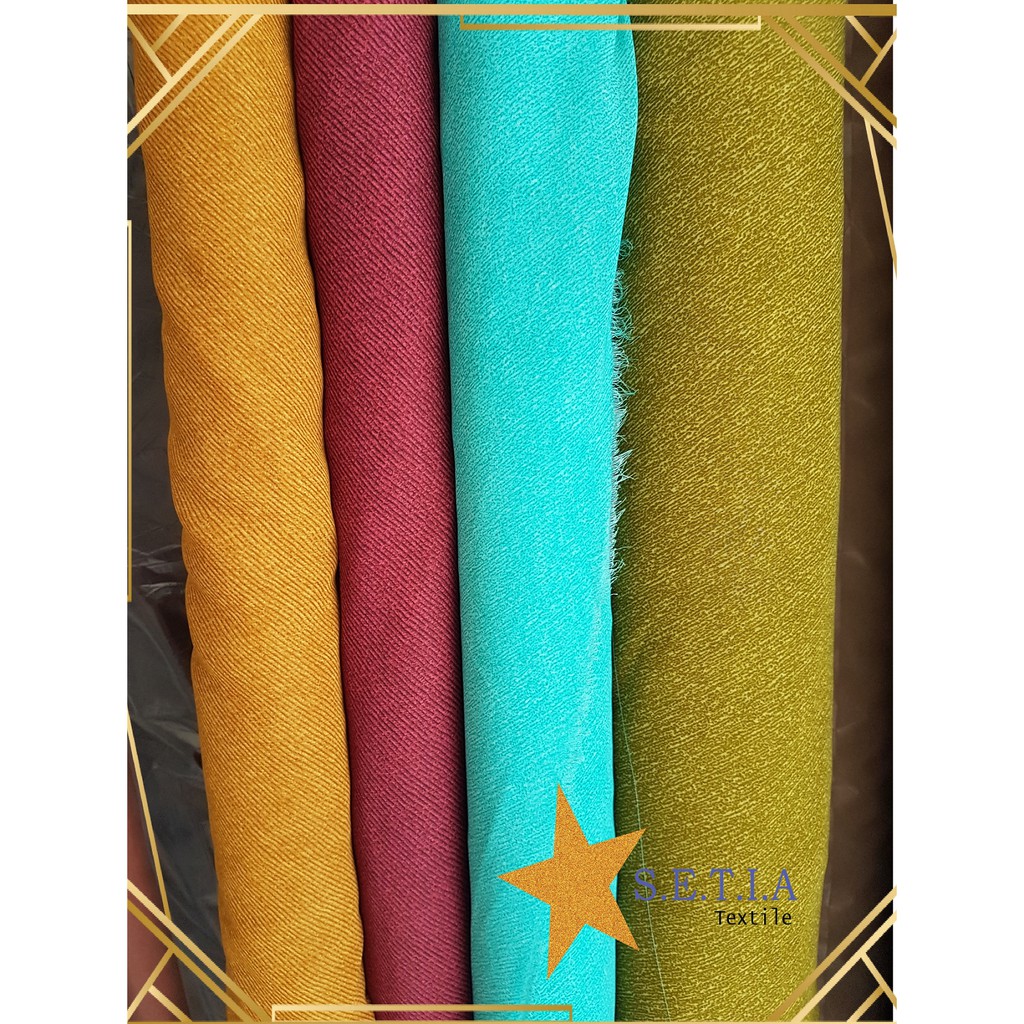 Kain Sifon / Chiffon Motif garis garis LK 1.5m