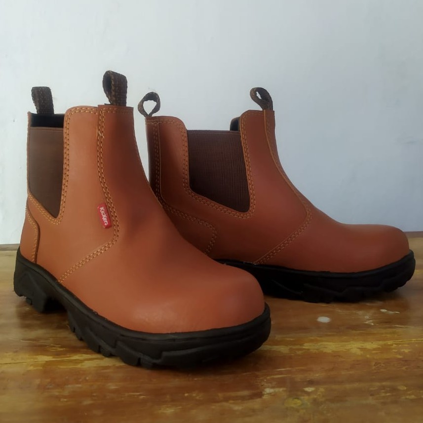 Sepatu Safety Septi Slip On kerja Kantor Kitchen proyek kulit omega impor king kickers murah