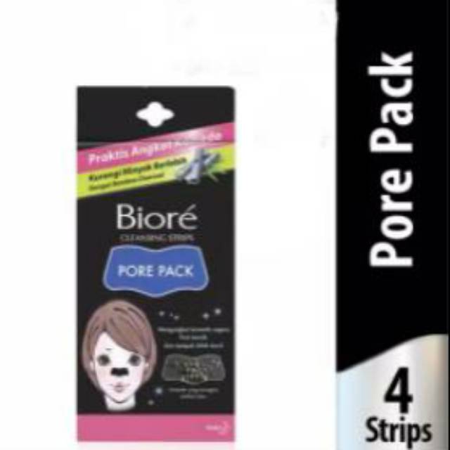 Biore pore pack 1 pack isi 4 LEMBAR Black Cherry Batik komedo Hidung (no.32)